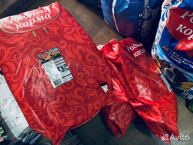 Родные корма, сухой рацион д/кошек и собак, 16 кг