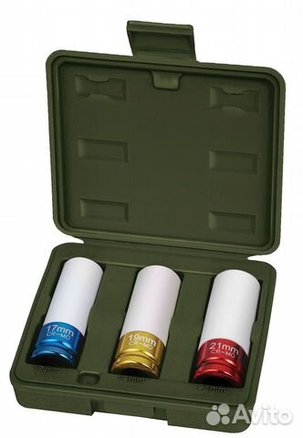 Набор головок колесных ударных шестигранных для