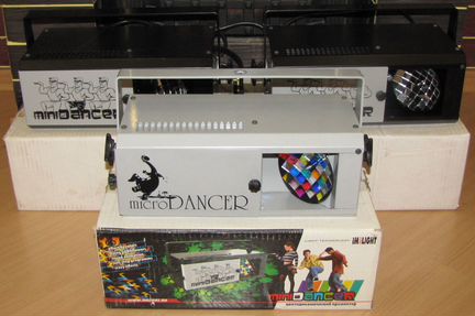 Светомузыка Micro-Minidancer 3шт Pro Цвет Gobo Mic