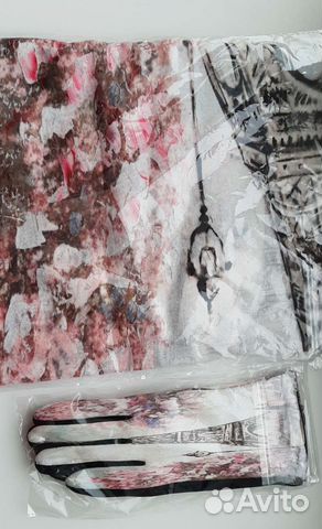 Палантин + перчатки