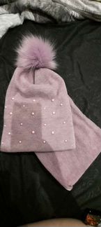 Комплект шапка, шарф