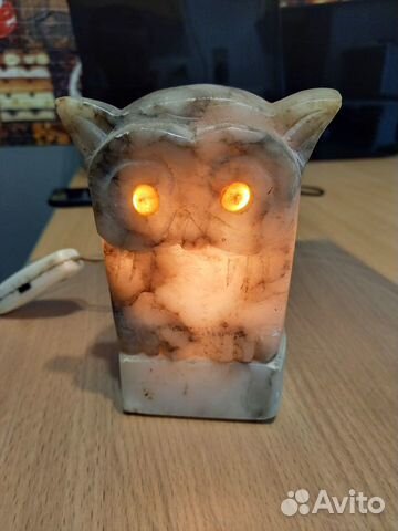 Ночник сова, мрамор. СССР