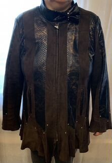 Куртка кожаная женская р. 52