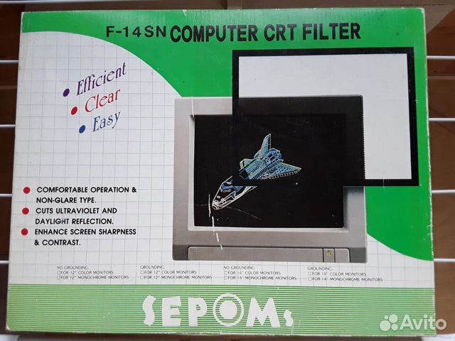 Фильтр для экрана ЭЛТ монитора