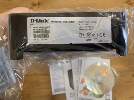 Роутер D-Link DSL 2640U