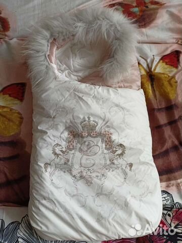 Конверт на выписку для девочки демисезонный