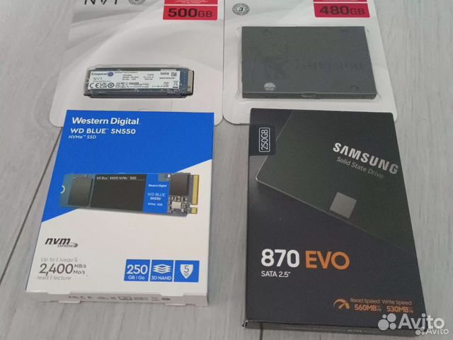 SSD\M.2 250-500Gb