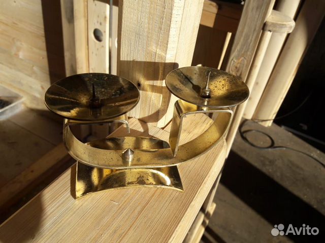 Подсвечник латунный