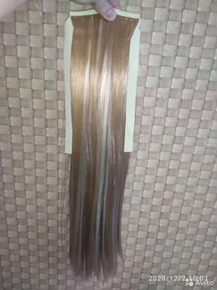 Шиньон, хвост, искусственные волосы 56см