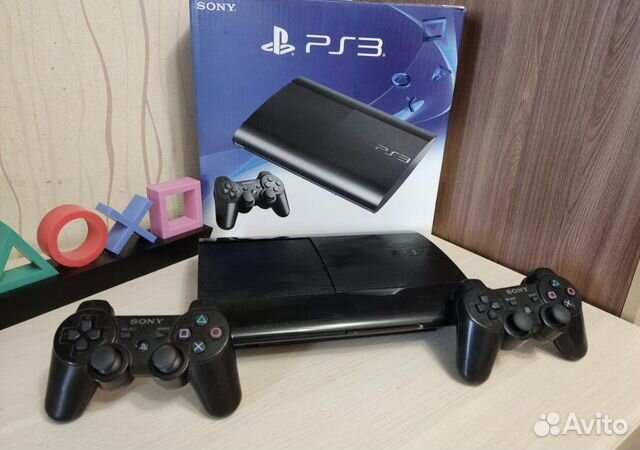 Sony PS3 slim 500 гб 52 игры прошитая