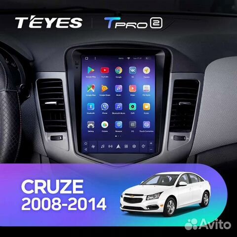 Chevrolet Cruze tesla android teyes магнитола