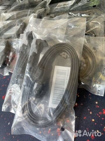 Кабель SATA 6Gb/s комплект 2 шт. угловой + прямой