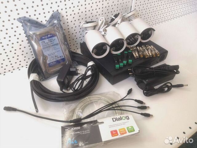 Готовый комплект видеонаблюдения, высокое качество