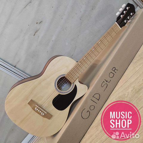 Гитара новая акустическая с широким грифом
