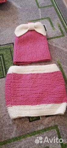 Комплект шапка, снуд