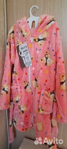 Халат новый из велсофта на р.92-98