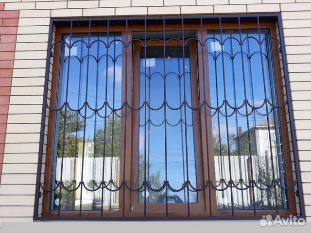 Решетки на окна № 801 с монтажем