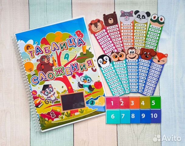 Таблица сложения (на липучках)