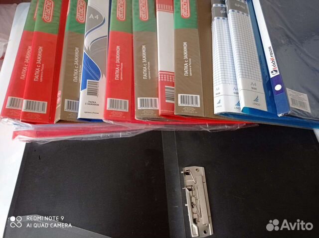 Папки с зажимом, скоросшиватели новые