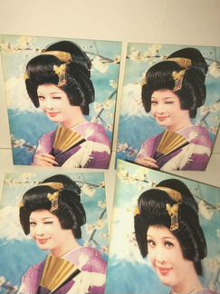 4 новых стерео открытки из Японии. 1970 год