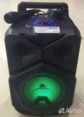 Колонка чемодан с микрофоном