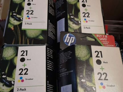 Картриджи hp 21+22