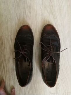 Кожаные туфли 38,5
