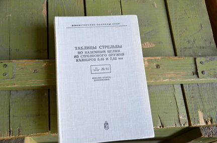 Таблицы стрельбы из стрелкового оружия 5,45 и 7,62