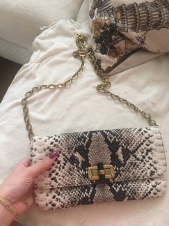 Клатч с принтом змеи от lanvin оригинал