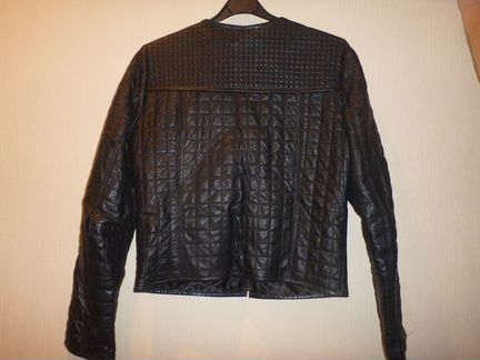 Куртка кожаная zara basic