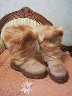 Детские зимние меховые сапожки