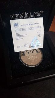 Серебряная монет паралимпийские игры в Сочи 2014