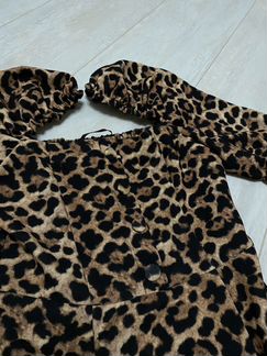 Женское платье леопардовое