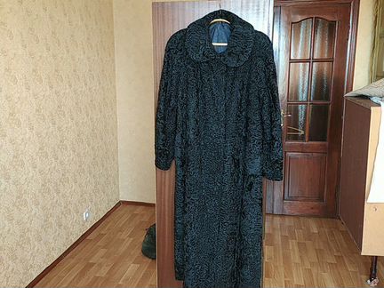 Шуба каракуль новая, единичный экземпляр р. 56