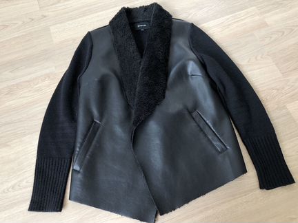 Кардиган пиджак кофта кожаная Stradivarius