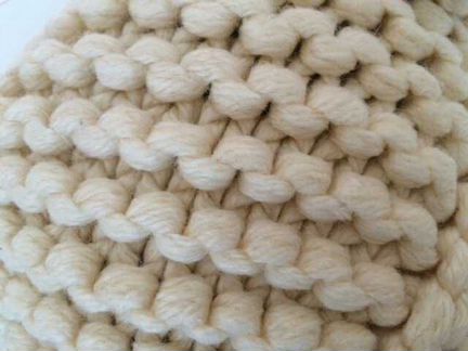 Шапка ушанка вязаная