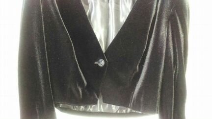 Бархатный короткий пиджачок