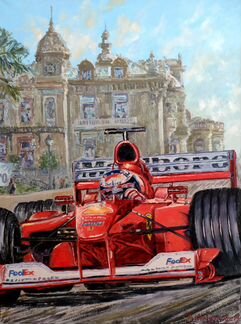 Ferrai Феррари Formula 1 -картины маслом на холсте