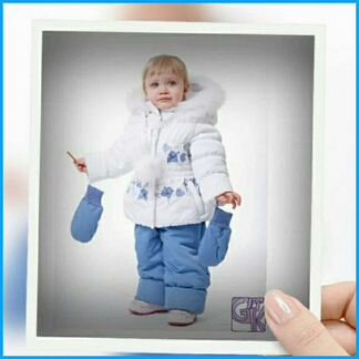 Зимний костюм GK baby 110+шапка+шарф+варежки
