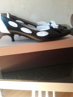 Туфли женские черно-белые