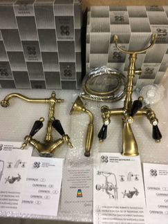 Комплект смесителей Giulini Бронза swarovski