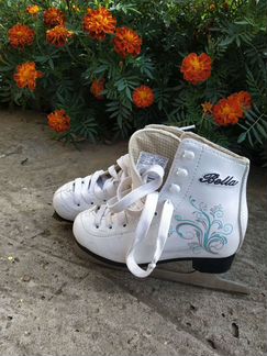 Коньки белые для девочки 18,4 см
