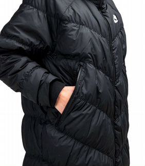 Пуховик новый длинный модной американской марки