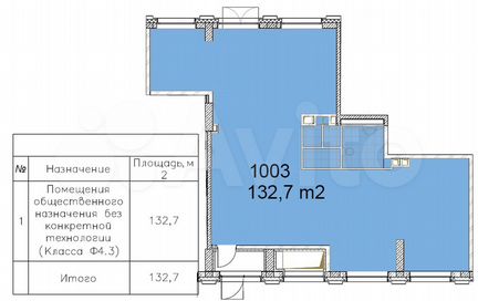 Продам помещение свободного назначения, 132.7 м²