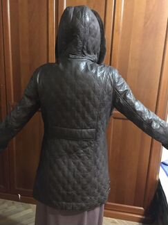 Кожаное пальто