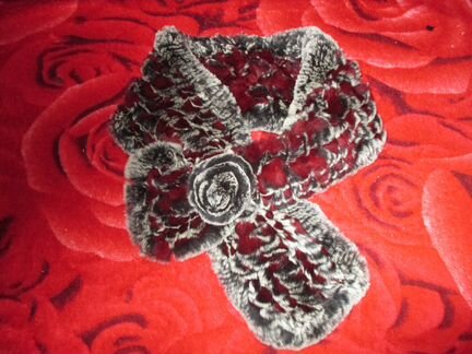 Шарф-манто из кролика