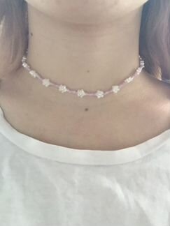 Чокер из бисера в стиле indie kid