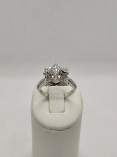 Золотое кольцо с бриллиантами 1,252 ct