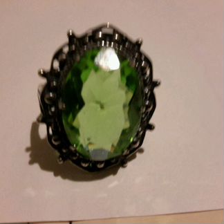 Комплект: хризолит серебро мельхиор винтаж СССР