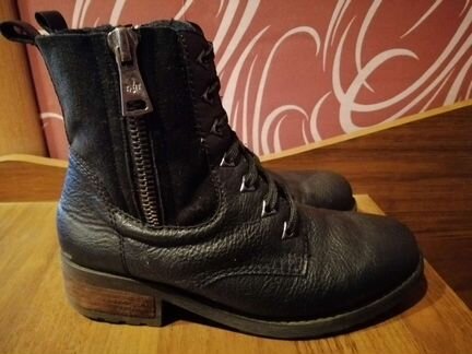 Ботинки кожаные. Зима